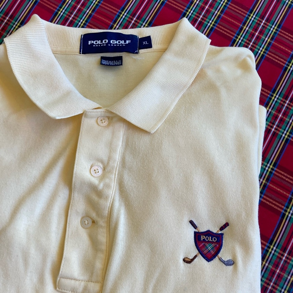Polo Golf Yellow Polo Shirt